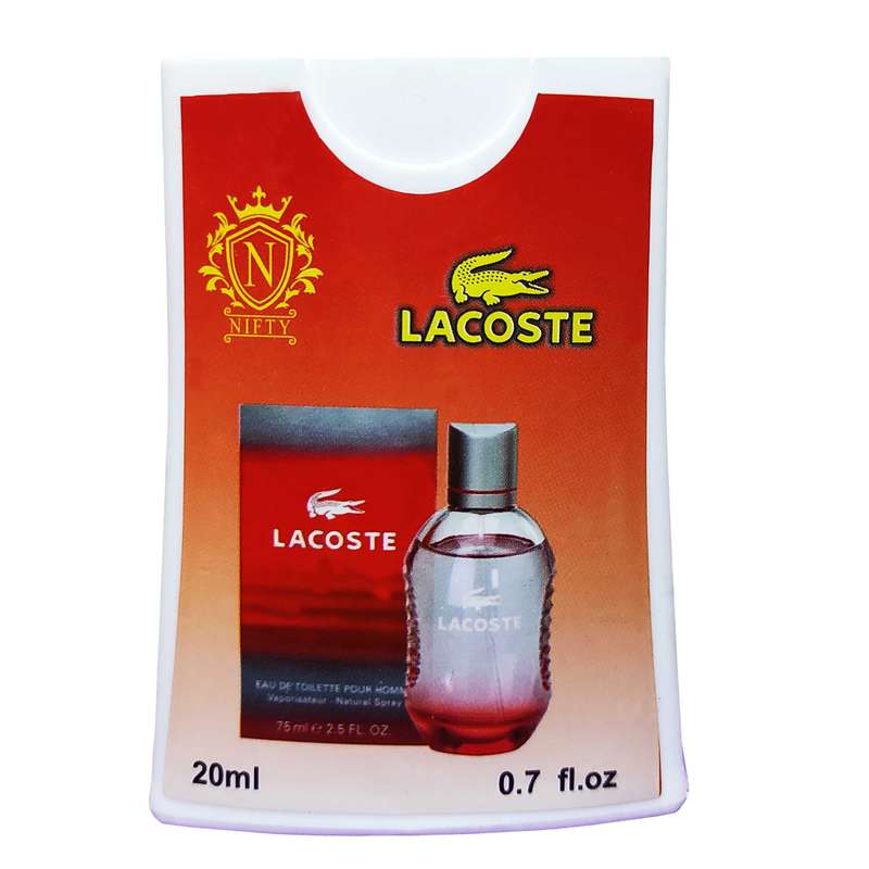 عطر جیبی مردانه نیفتی مدل LACOSTE  کد 003 حجم 20 میلی لیتر