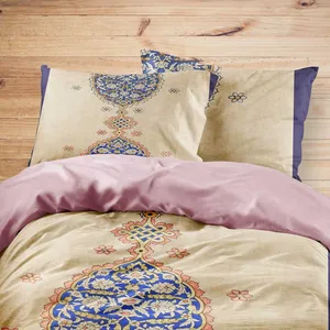 سرویس خواب مدوپد طرح تذهیب اسلیمی مدل mod00034 یک نفره 4 تکه