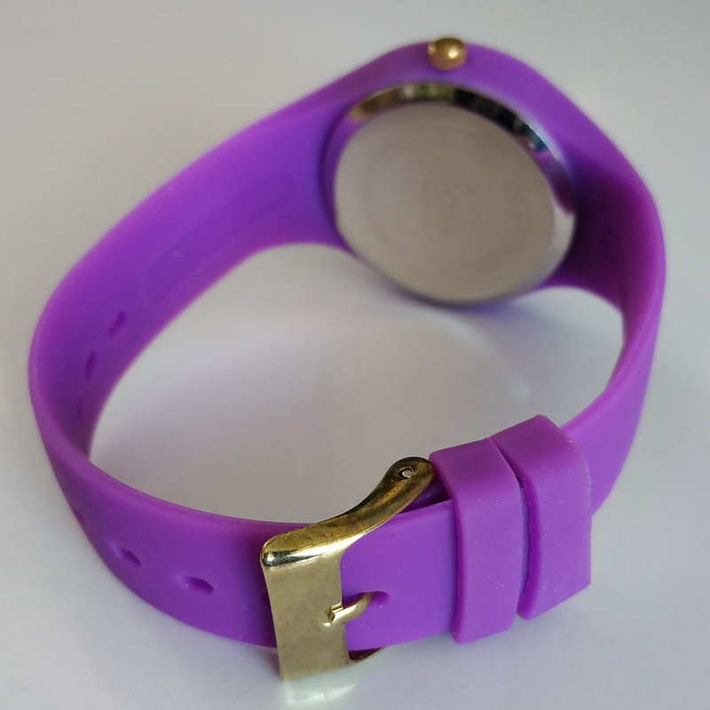 ساعت مچی عقربه ای دخترانه مدل بندسیلیکونی کد 54