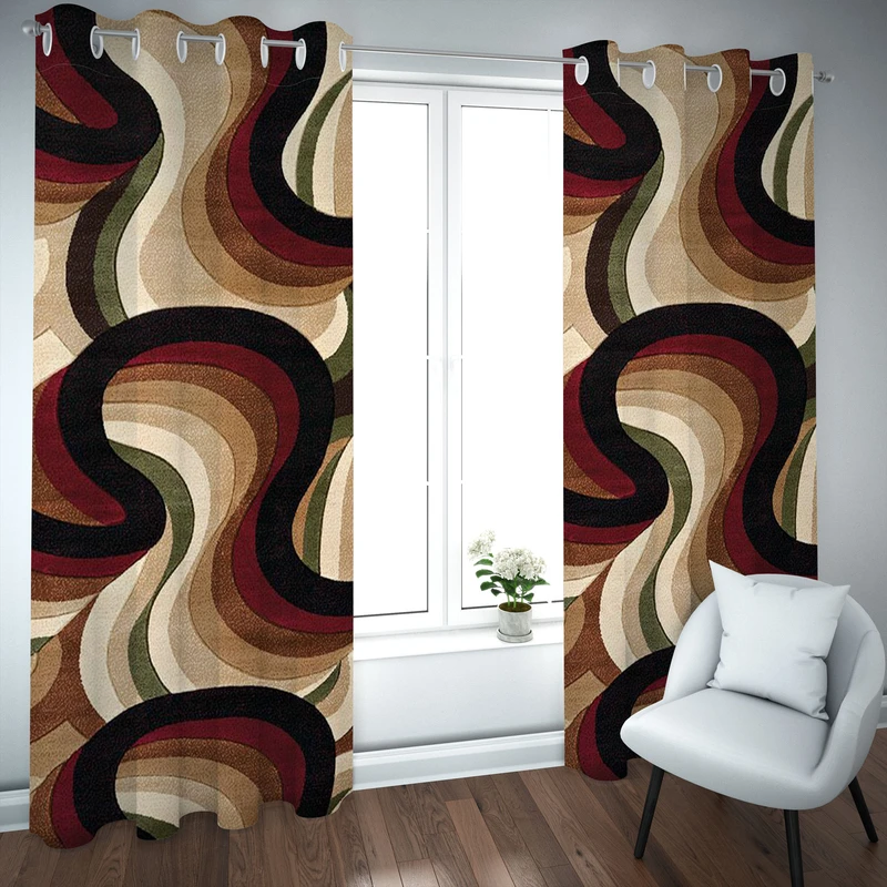 پرده مدل چاپی هازان سایز 300×150 سانتی متر 