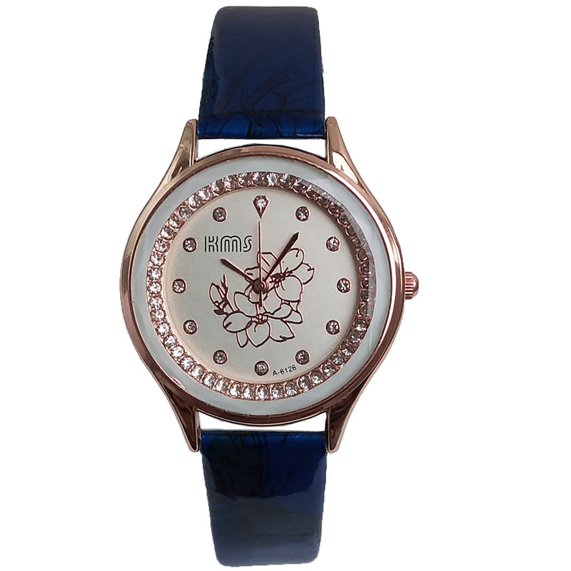 ساعت مچی عقربه ای دخترانه مدل گلدار فانتزی کد 250