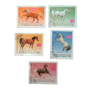 تمبر یادگاری مدل اسب کد bc-1459 مجموعه 5 عددی