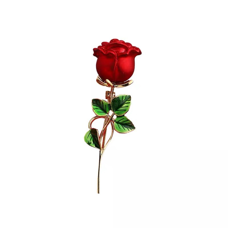 گل سینه زنانه طرح گل رز کد 111002