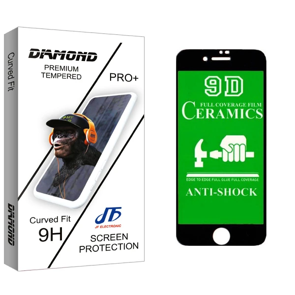 محافظ صفحه نمایش مات جی اف مدل Diamond glass مناسب برای گوشی موبایل اپل iphone 6 Plus