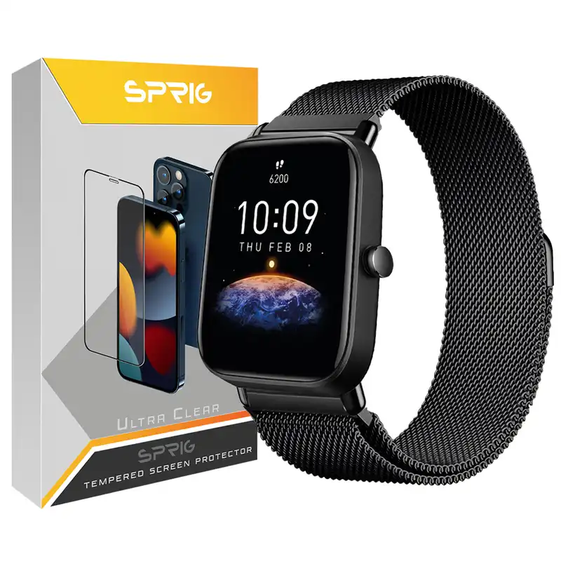 بند اسپریگ مدل Milanese مناسب برای ساعت هوشمند شیائومی Amazfit BIPS / GTS / BIP LITE / BIP U / BIP U PRO / BIP 3 / BIP 3 Pro / GTS 4 mini / GTS 3