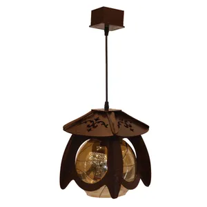 لوستر تک شعله پلاس نور شو مدل کلبه 