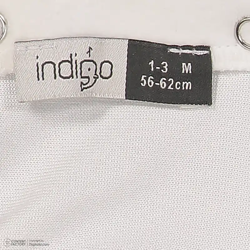 ست سرهمی و کلاه نوزادی دخترانه ایندیگو مدل 22154