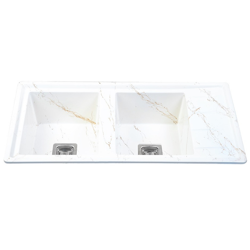 سینک ظرفشویی گرانیت توکار دو لگنه مدل 100SRT سینک ظرفشویی گرانیت توکار دو لگنه مدل 100SRT