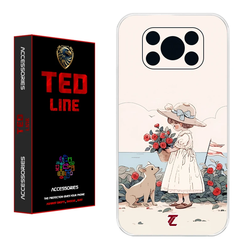 کاور تدلاین طرح دختر کد 1208 مناسب برای گوشی موبایل شیائومی Poco X3 / X3 Pro / X3 NFC