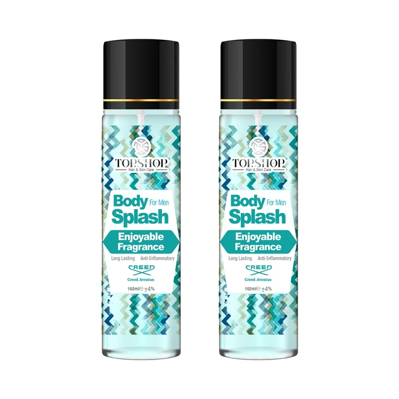 بادی اسپلش مردانه تاپ شاپ مدل  Creed Aventus حجم 160 میلی لیتر بسته 2 عددی