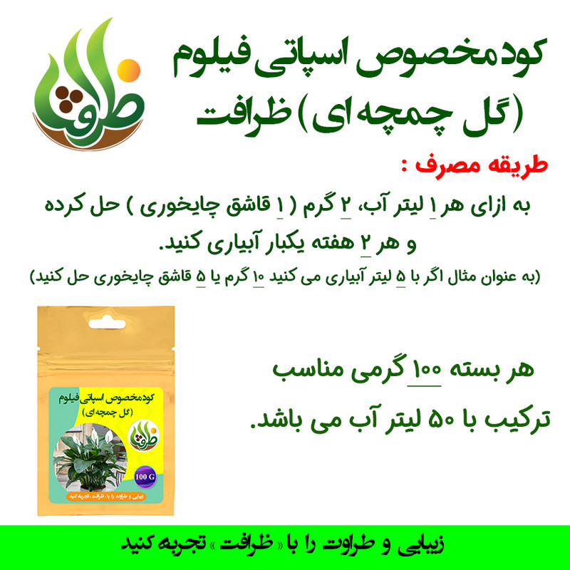 کود کامل تقویتی اسپاتی فیلوم ظرافت مدل KO21817 وزن 100 گرم