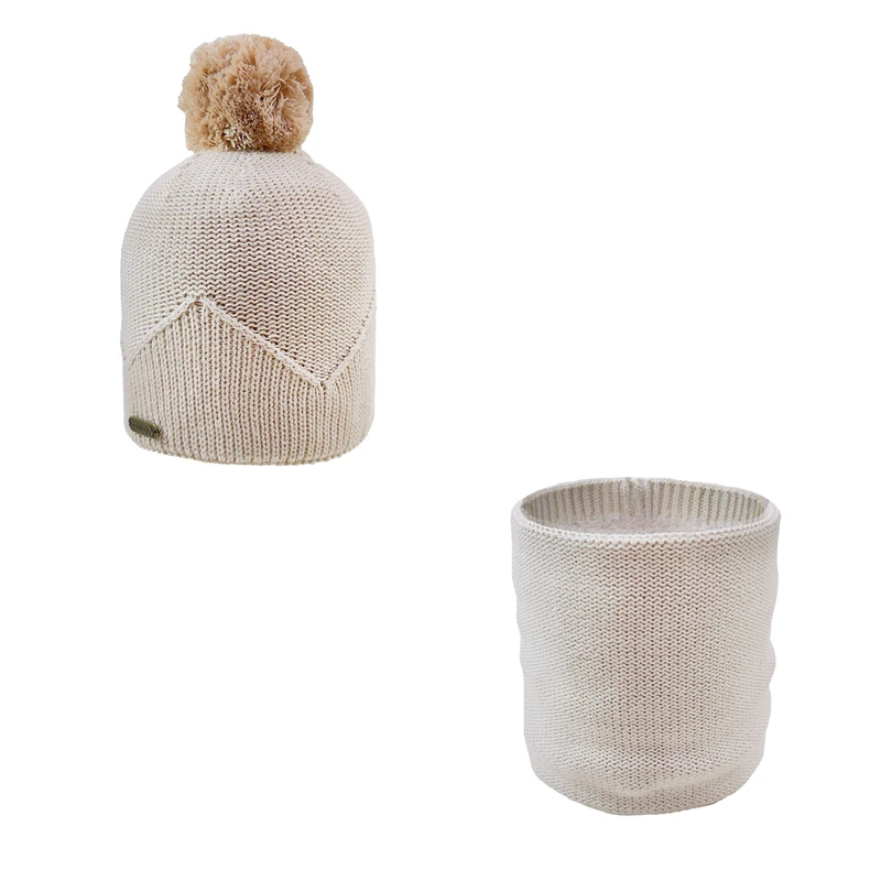 ست کلاه و شال گردن بافتنی بچگانه اندلس مدل 70053