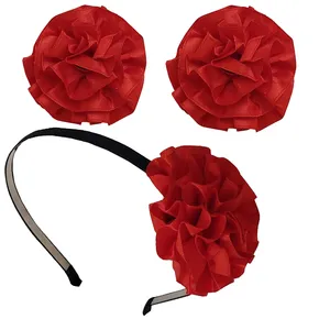 ست تل و گیره مو دخترانه مدل میخک