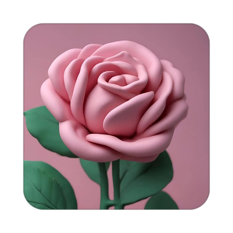 زیر لیوانی کاکتی طرح گل مدل mp18428