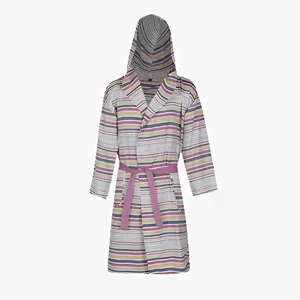 حوله پالتویی مدل نخی طرح راه راه سایز 125