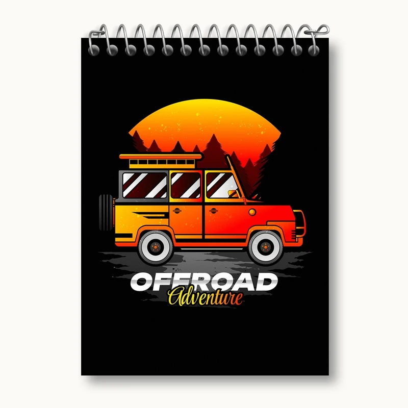 دفتر یادداشت 50 برگ خندالو مدل آفرود Off Road کد 26312