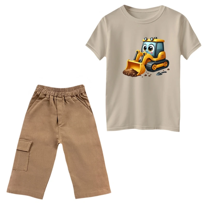 ست تی‌شرت و شلوارک پسرانه مدل لودر