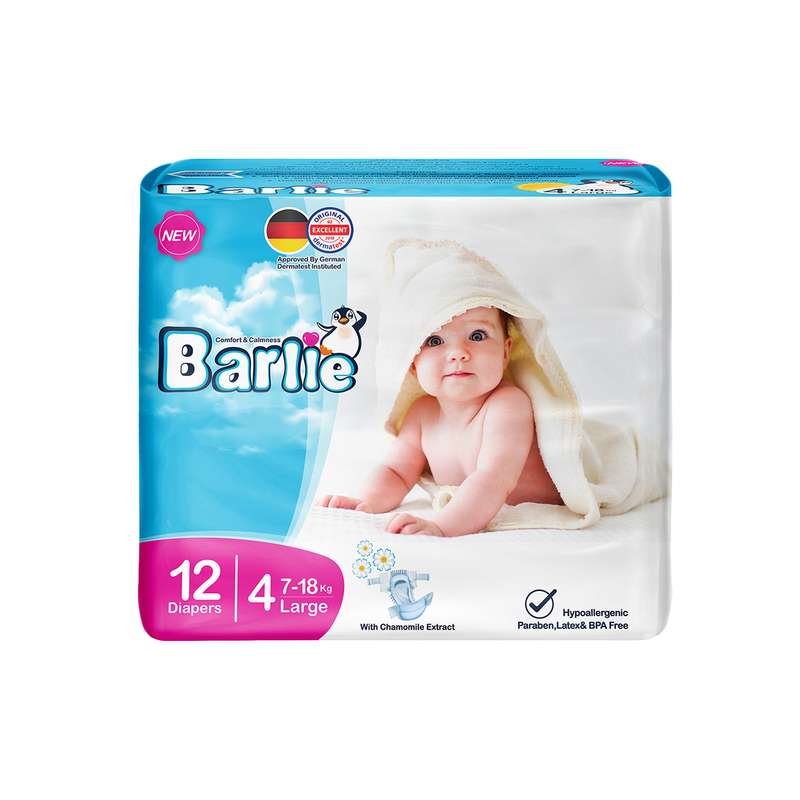 پوشک کودک بارلی سایز 4 بسته 12 عددی پوشک کودک بارلی سایز 4 بسته 12 عددی