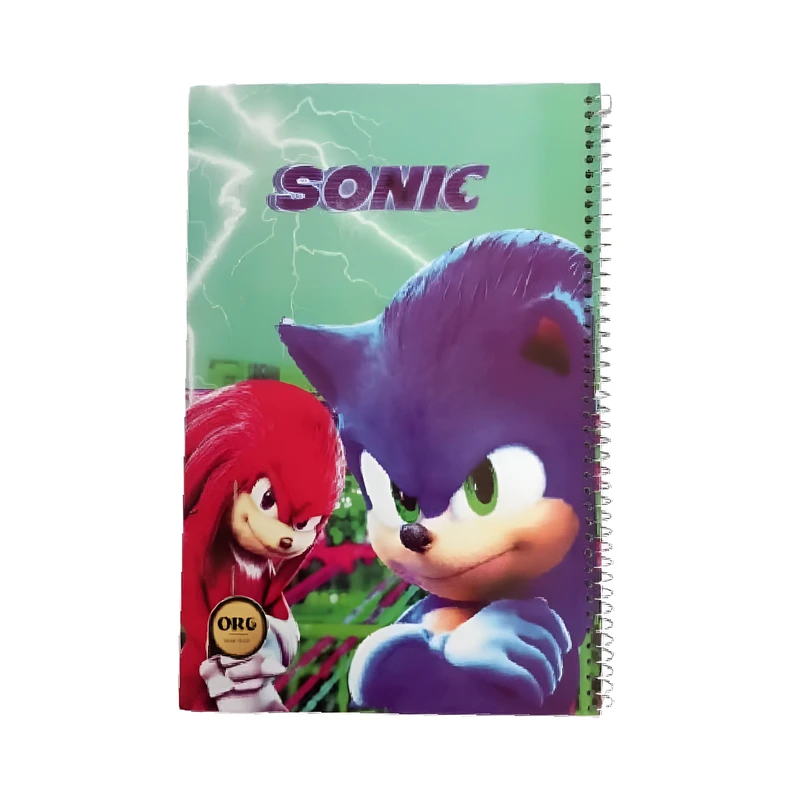 دفتر نقاشی 50 برگ مدل پشت وایت بردی طرح سونیک کد 113531