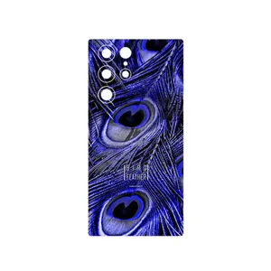 MAHOOT Purple Feather Cover Sticker for Samsung Galaxy S22 Ultra 5G