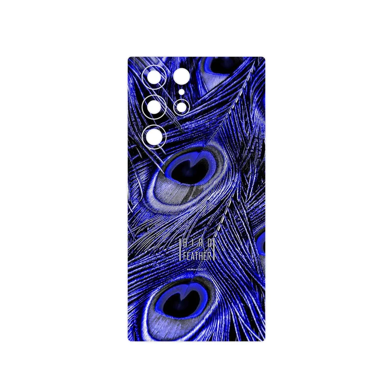 برچسب پوششی ماهوت مدل Purple Feather مناسب برای گوشی موبایل سامسونگ Galaxy S22 Ultra 5G