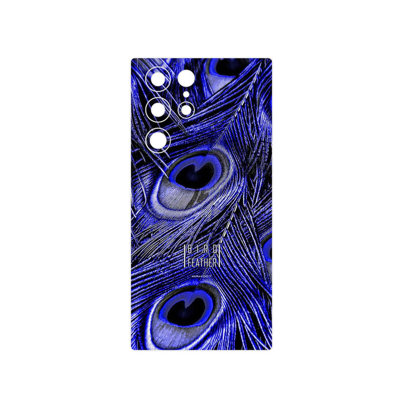 برچسب پوششی ماهوت مدل Purple Feather مناسب برای گوشی موبایل سامسونگ Galaxy S22 Ultra 5G