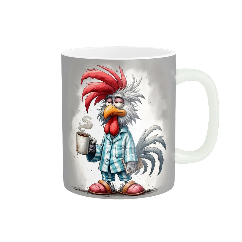 ماگ پاد آفرین مدل فانتزی طرح کارتونی خروس بامزه کیوت کد p11936