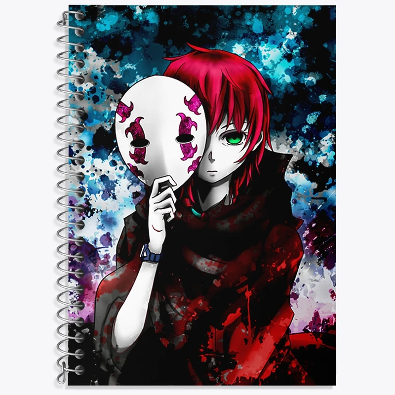 دفتر زبان 50 برگ خندالو مدل سه خط طرح انیمه ددمن واندرلند کد 33574