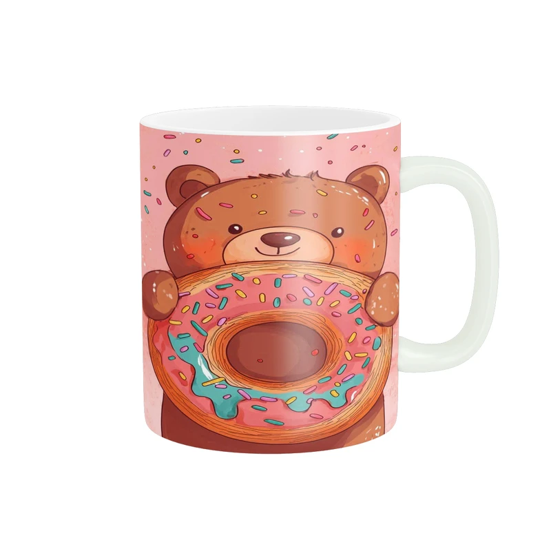 ماگ پادآفرین مدل فانتزی طرح خرس کیوت و بامزه کد p9879