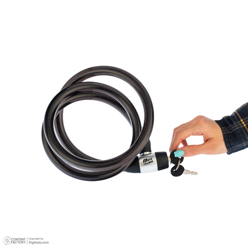 قفل کابلی موتورسیکلت موتولاک مدل 18*1.5