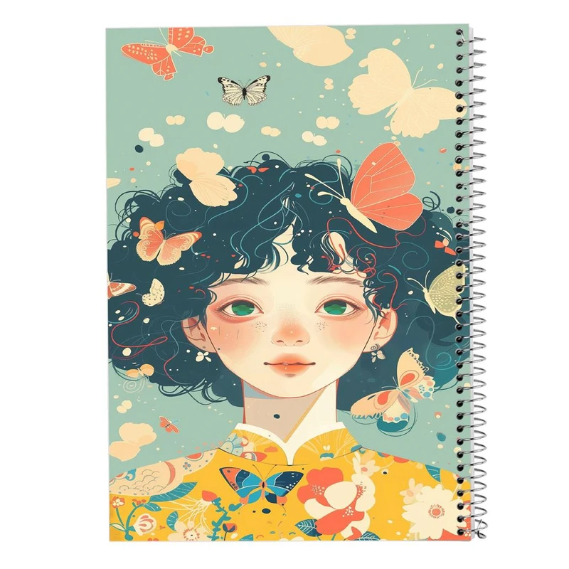 دفتر شطرنجی 50 برگ مدوپد طرح دخترانه کد DF15893