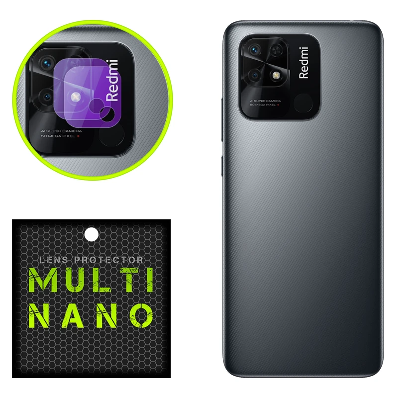 محافظ لنز دوربین مولتی نانو مدل X-L2P مناسب برای گوشی موبایل شیائومی Redmi 10C بسته دو عددی