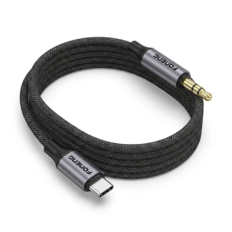 کابل تبدیل USB-C به AUX فوننگ مدل BM31 طول 1.2 متر