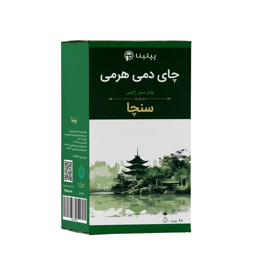 چای سبز ژاپنی سنچا هرمی پپتینا بسته 10 عددی