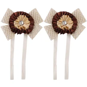 پرده جمع کن طرح گل میخک بسته 2 عددی