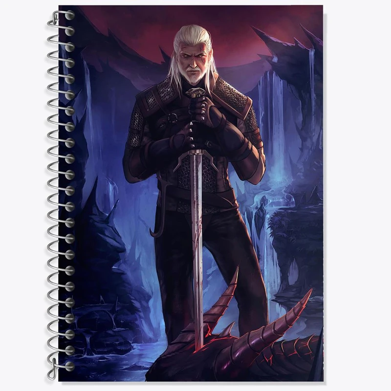 دفتر لغت 50 برگ خندالو مدل گرالت سریال ویچر Witcher کد 28491