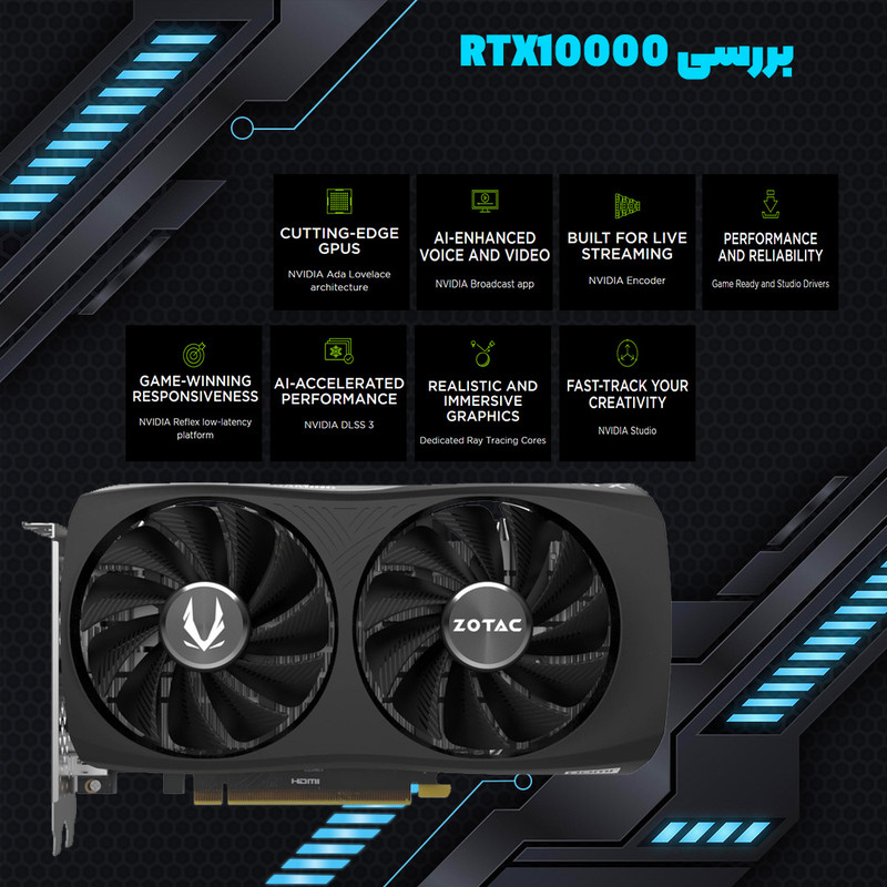 کارت گرافیک زوتک مدل RTX 4060 Twin Edge OC