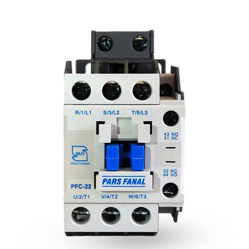 کنتاکتور 22 آمپر 3 فاز پارس فانال مدل PFC-22 بوبین کنتاکتور 22 آمپر 3 فاز پارس فانال مدل PFC-22 بوبین