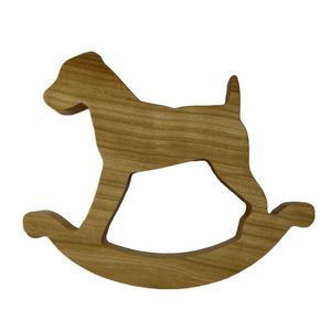 اسباب بازی چوبی مدل سگ راکری