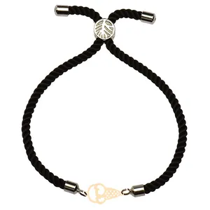 دستبند طلا 18 عیار زنانه الن نار مدل طرح بستني ELN101392