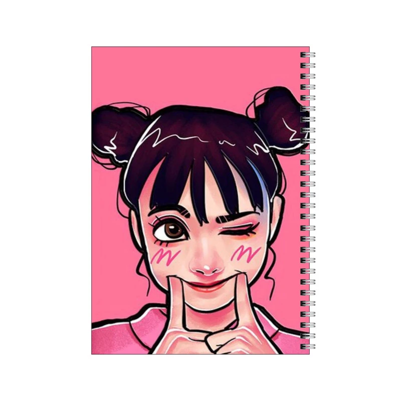 دفتر مشق 50 برگ بامبیلیپ طرح دختر چشمک زن کد 1204922