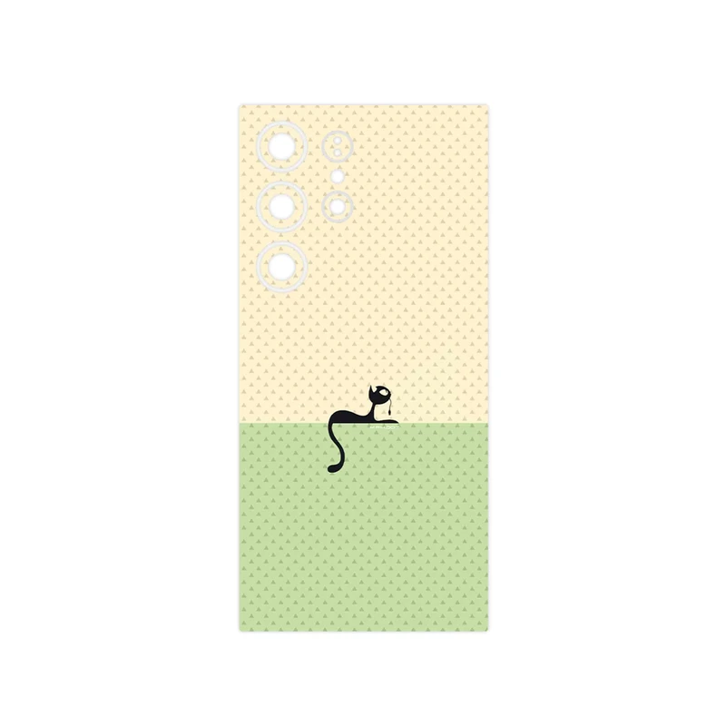 برچسب پوششی ماهوت مدل Minimal Internet Cat Icon مناسب برای گوشی موبایل سامسونگ Galaxy S24 Ultra