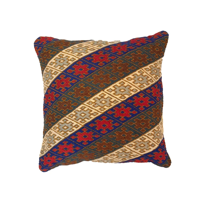 کاور کوسن پری زاد مدل سوزن دوزی کد KN0204 سایز 40*40 سانتی متر مجموعه 2 عددی