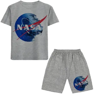 ست تی شرت و شلوارک پسرانه مدل NASA N150