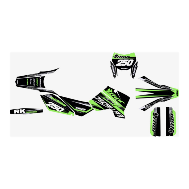 برچسب بدنه موتور سیکلت طرح ktm کد 83