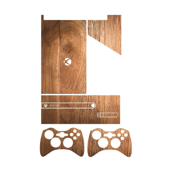 برچسب ایکس باکس 360 سوپر اسلیم توییجین وموییجین مدل Wood 09 مجموعه 5 عددی