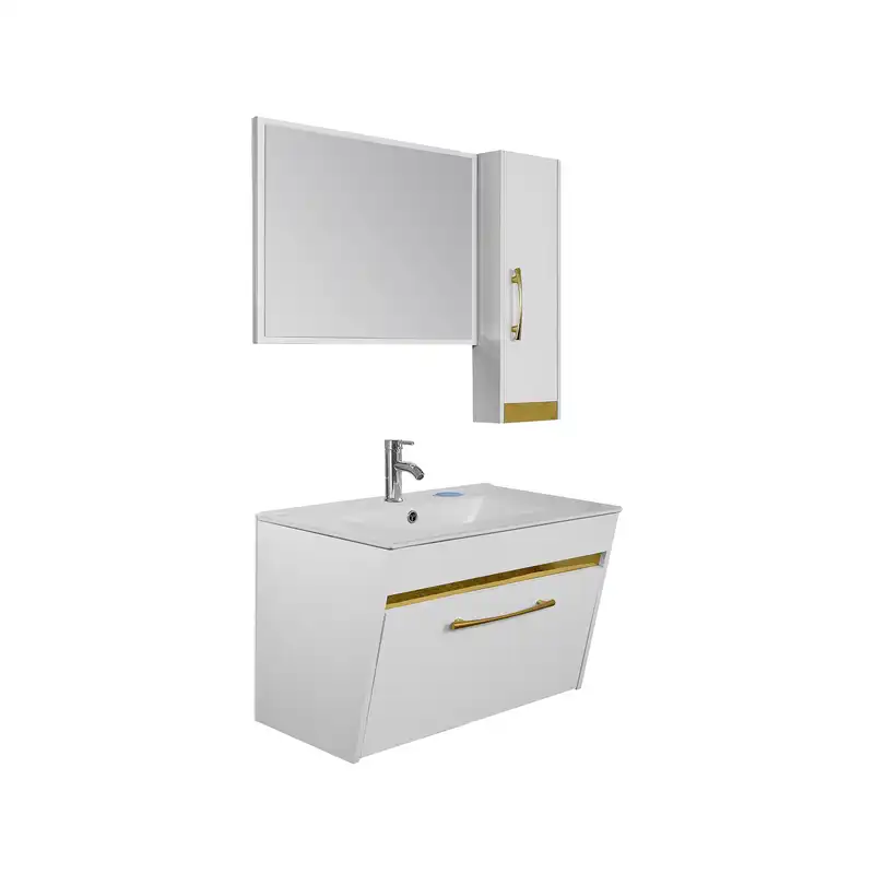 ست کابینت و روشویی الین مدل لوزان به همراه آینه و باکس