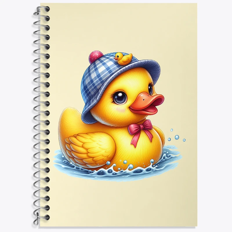 دفتر زبان 50 برگ خندالو مدل سه خط طرح اردک بامزه کد N5561