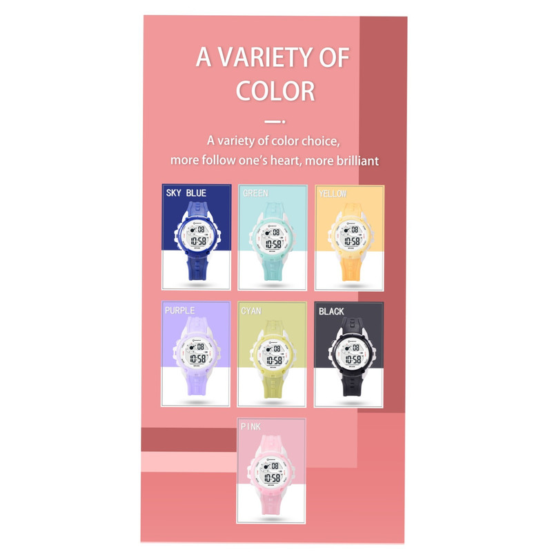 ساعت مچی دیجیتال بچگانه مینگ روی مدل Mi2 ساعت مچی دیجیتال بچگانه مینگ روی مدل Mi2