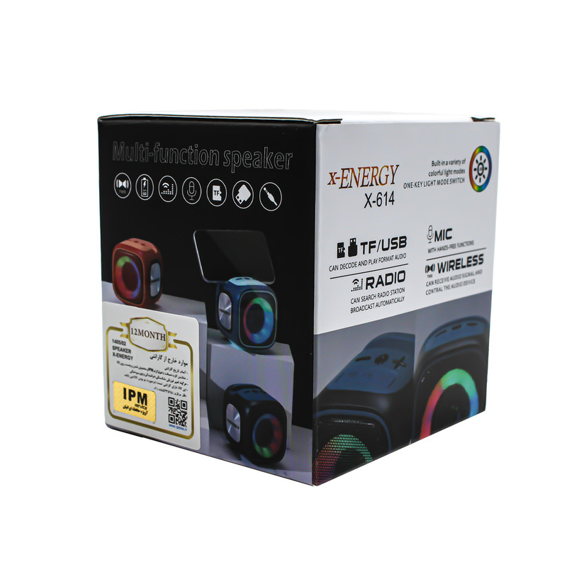 اسپیکر بلوتوثی قابل حمل ایکس-انرژی مدل X-614